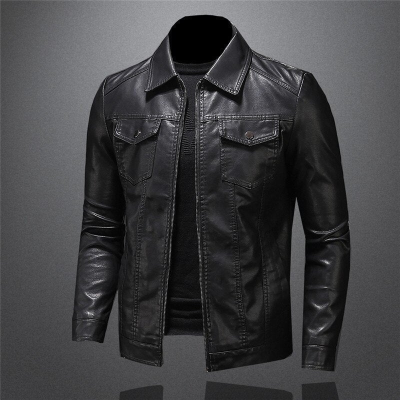Vegane Lederjacke