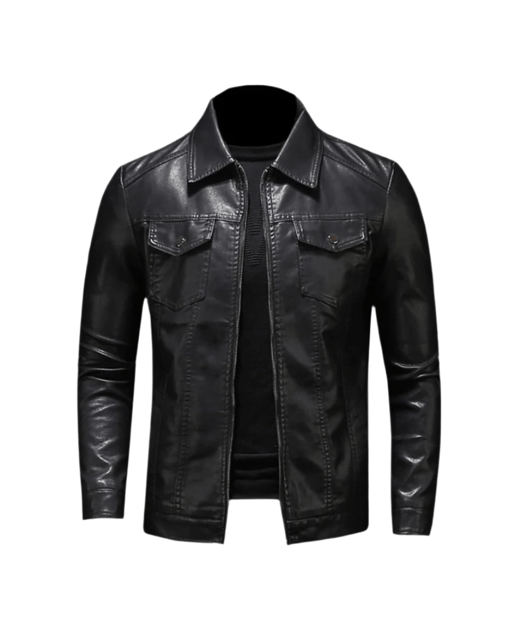 Vegane Lederjacke