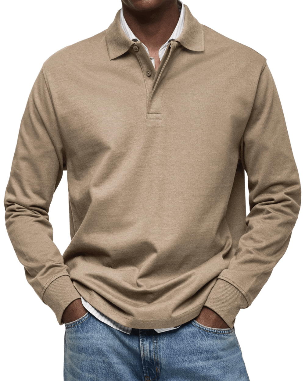 Lässiger Polo-Strick