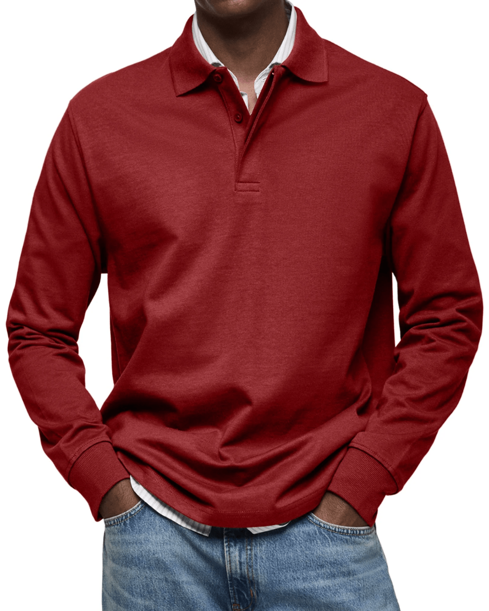 Lässiger Polo-Strick