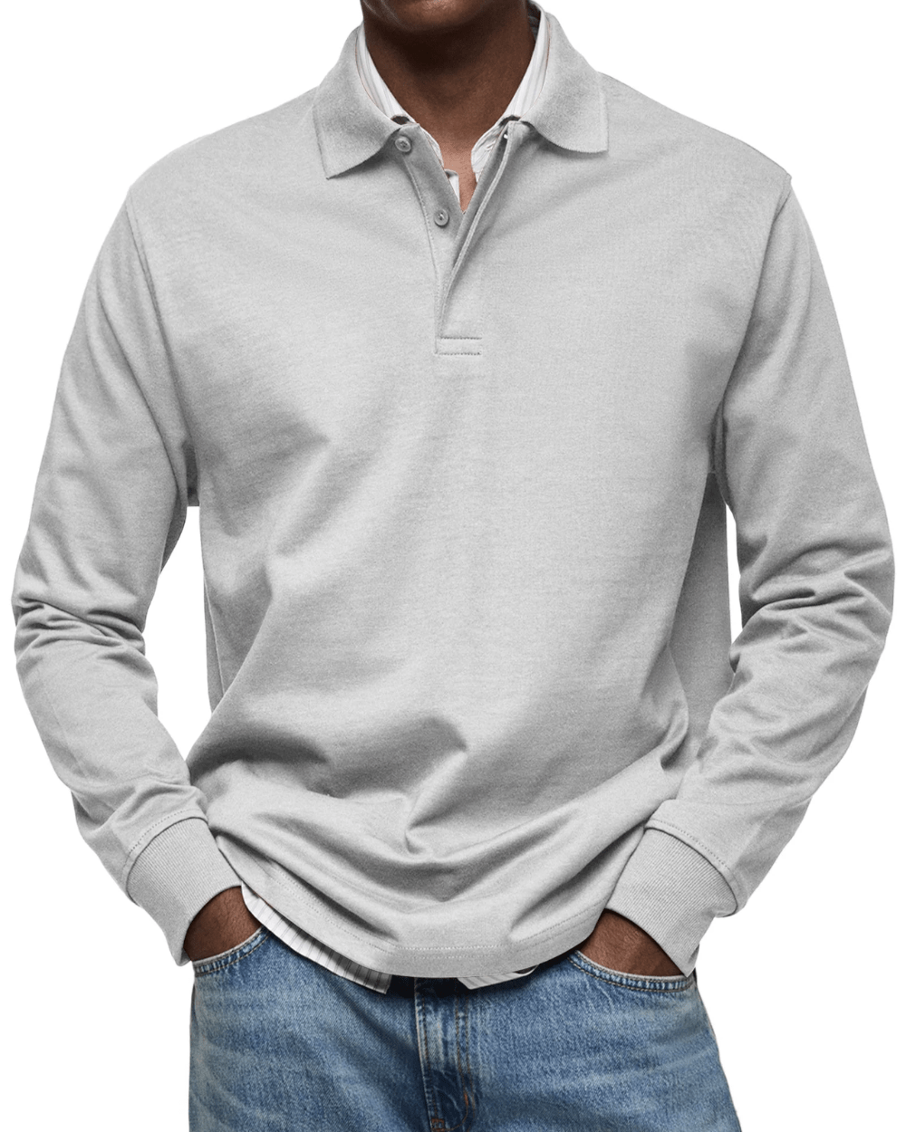 Lässiger Polo-Strick