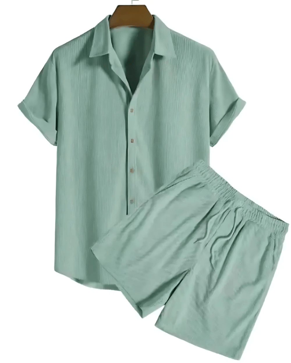 Sommerliches Leinen-Ensemble