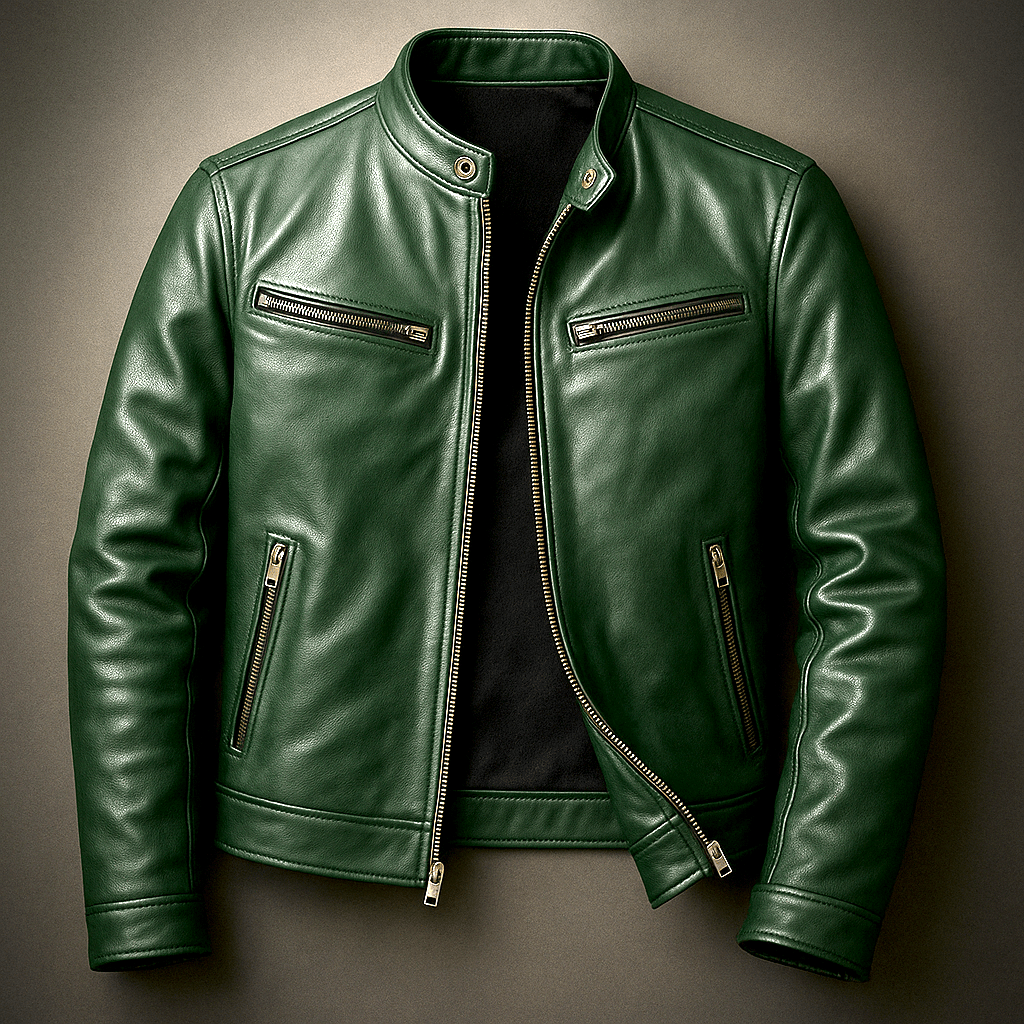 Retro-Lederjacke