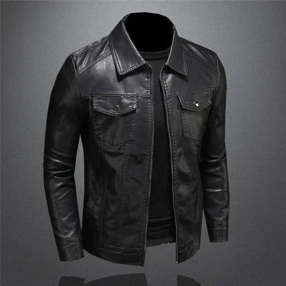 Vegane Lederjacke