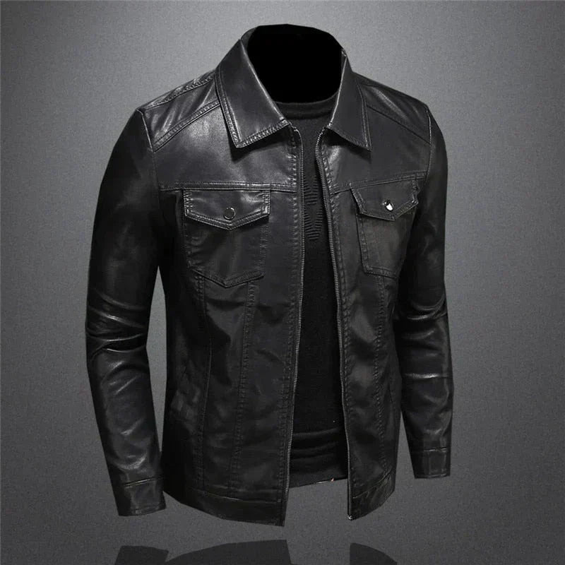 Vegane Lederjacke