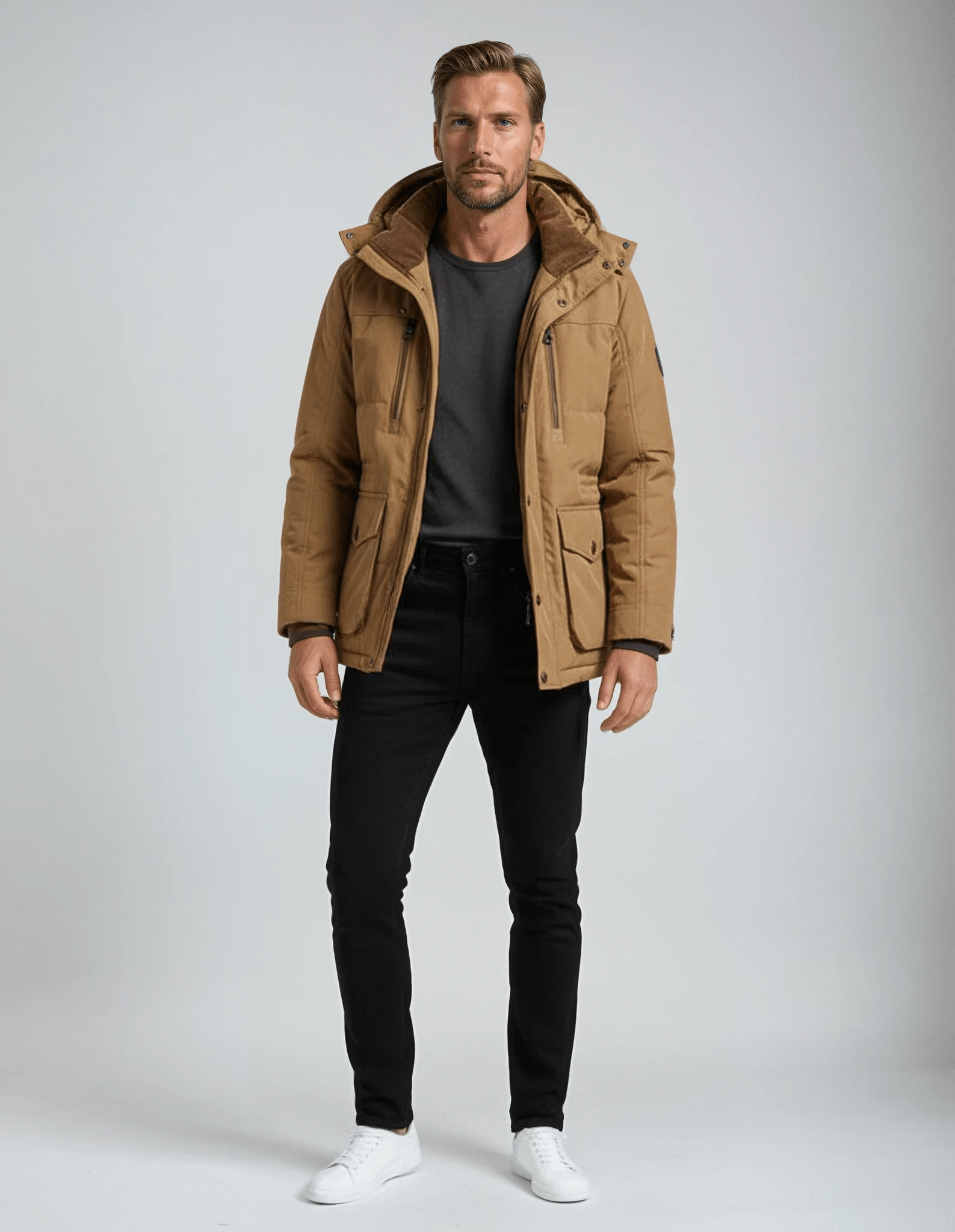 Gefütterte Steppjacke