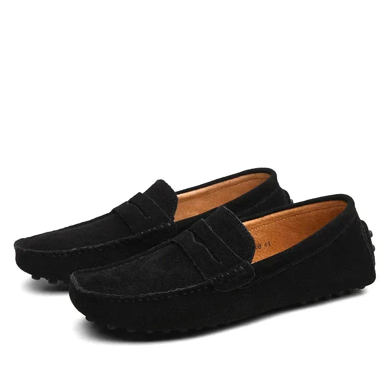 Lässige Wildleder-Slipper