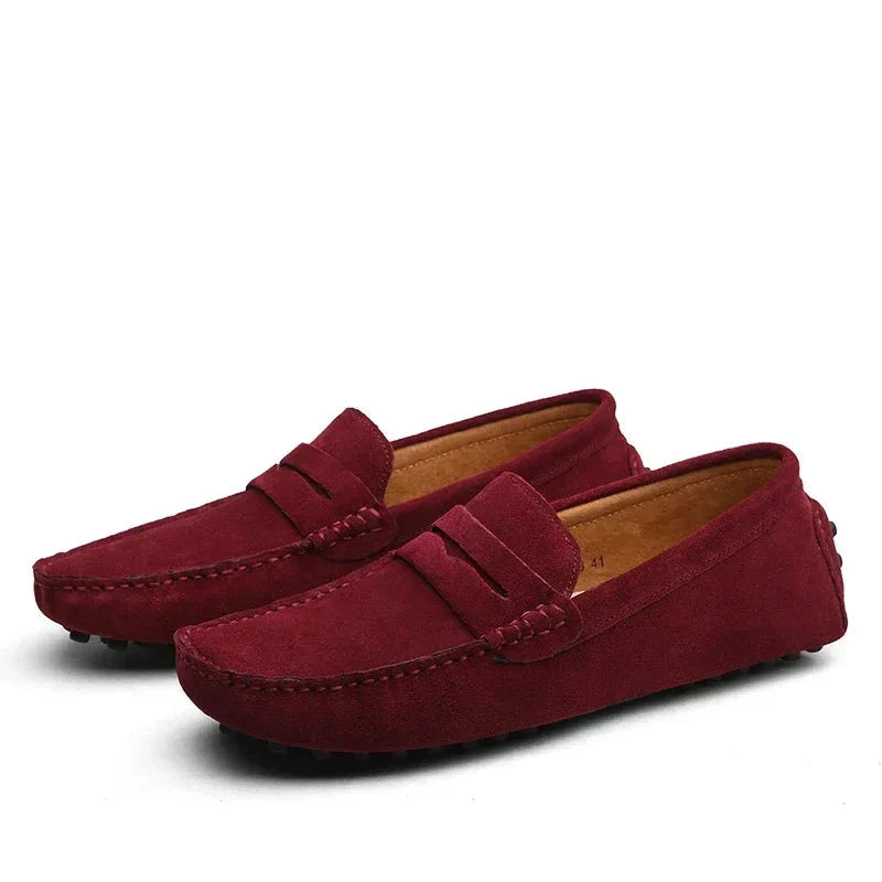 Lässige Wildleder-Slipper