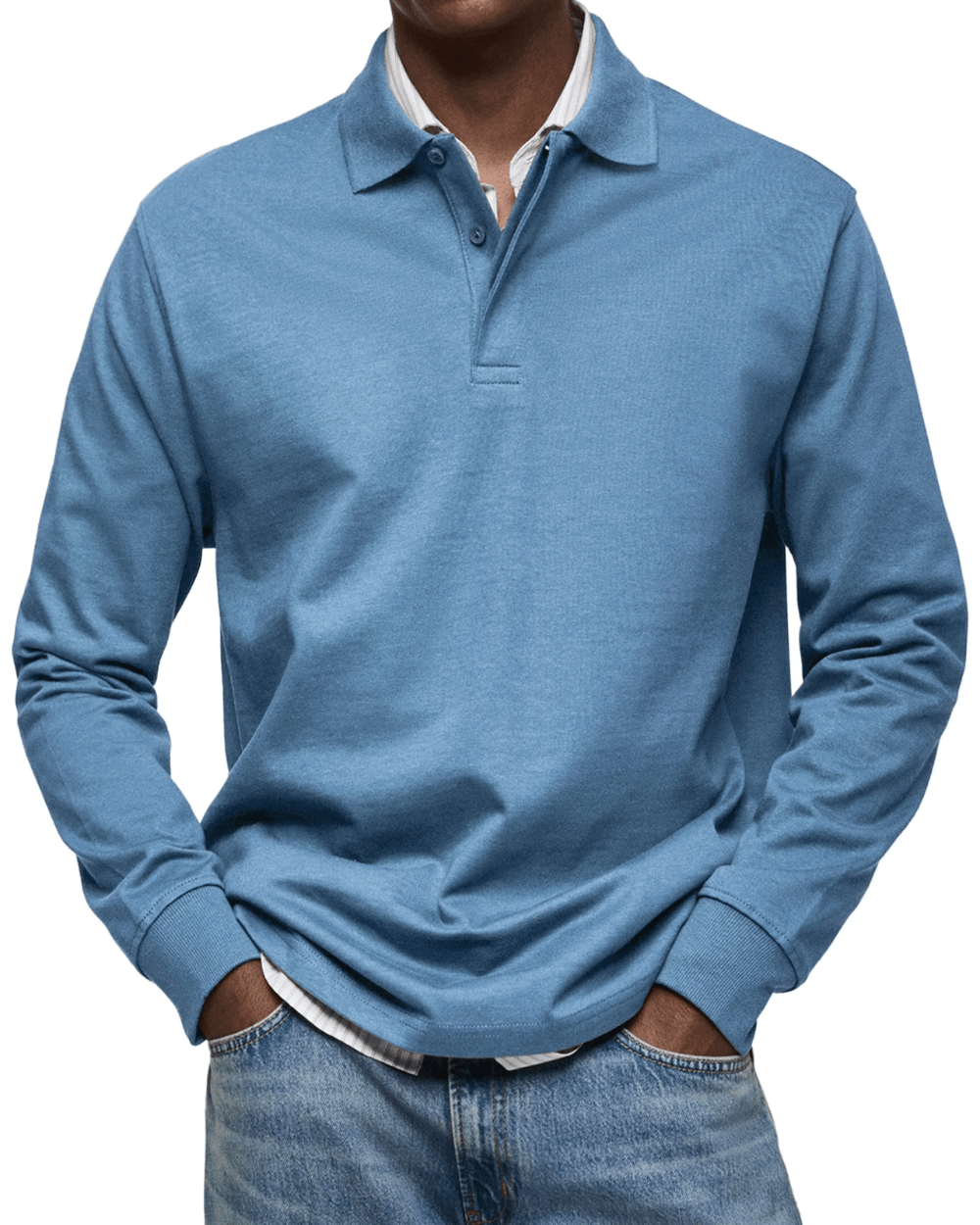 Lässiger Polo-Strick