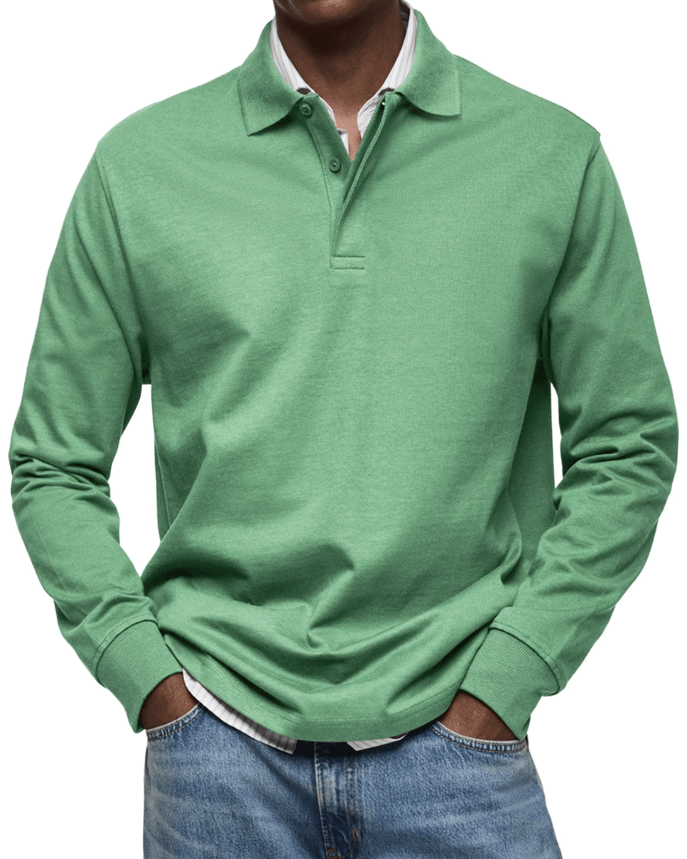 Lässiger Polo-Strick