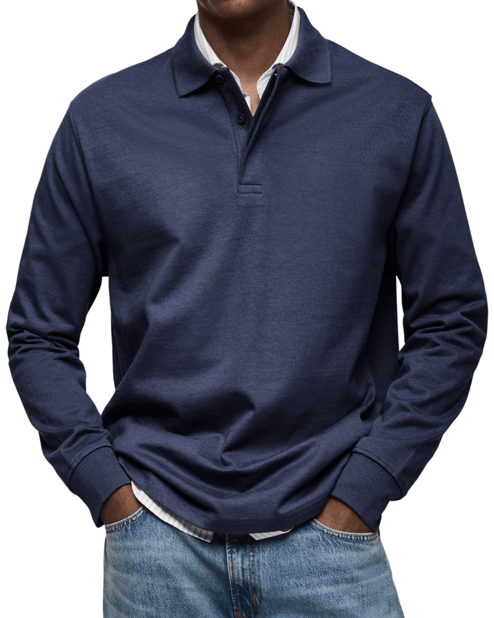 Lässiger Polo-Strick