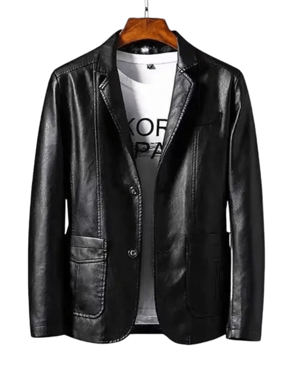 Klassische Lederjacke