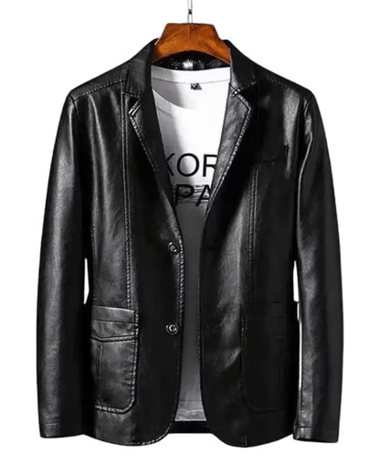 Klassische Lederjacke