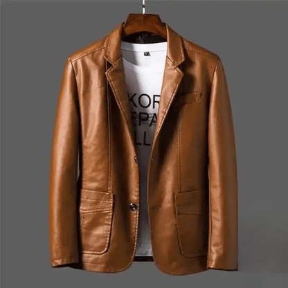 Klassische Lederjacke