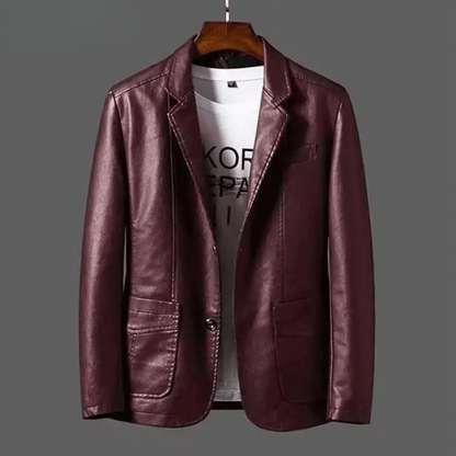 Klassische Lederjacke
