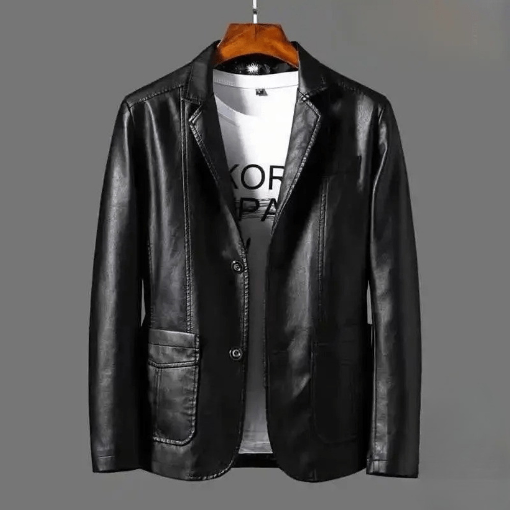 Klassische Lederjacke