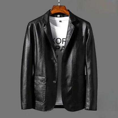 Klassische Lederjacke