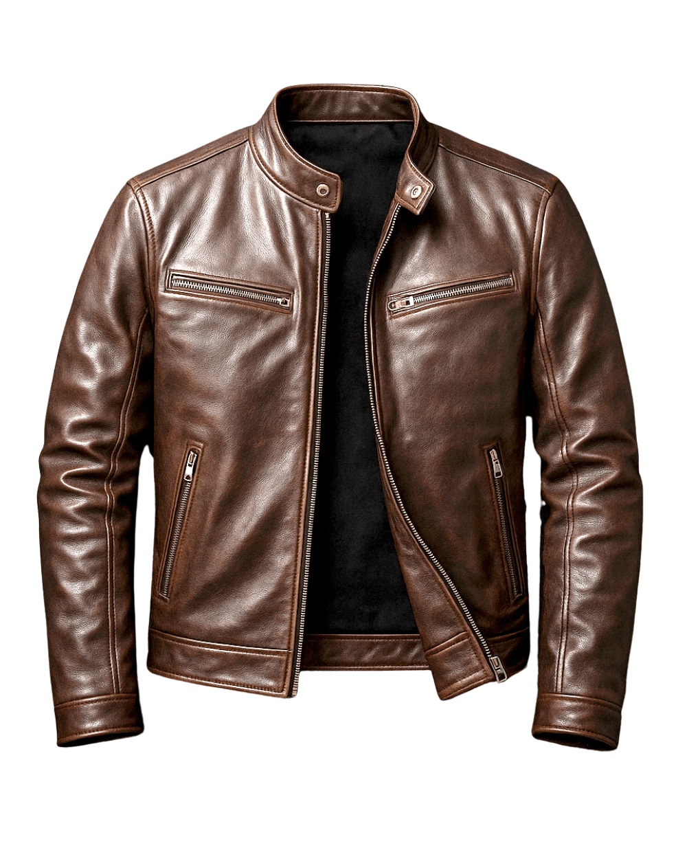 Retro-Lederjacke