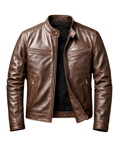 Retro-Lederjacke