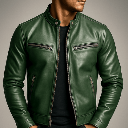 Retro-Lederjacke