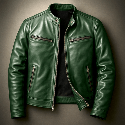 Retro-Lederjacke