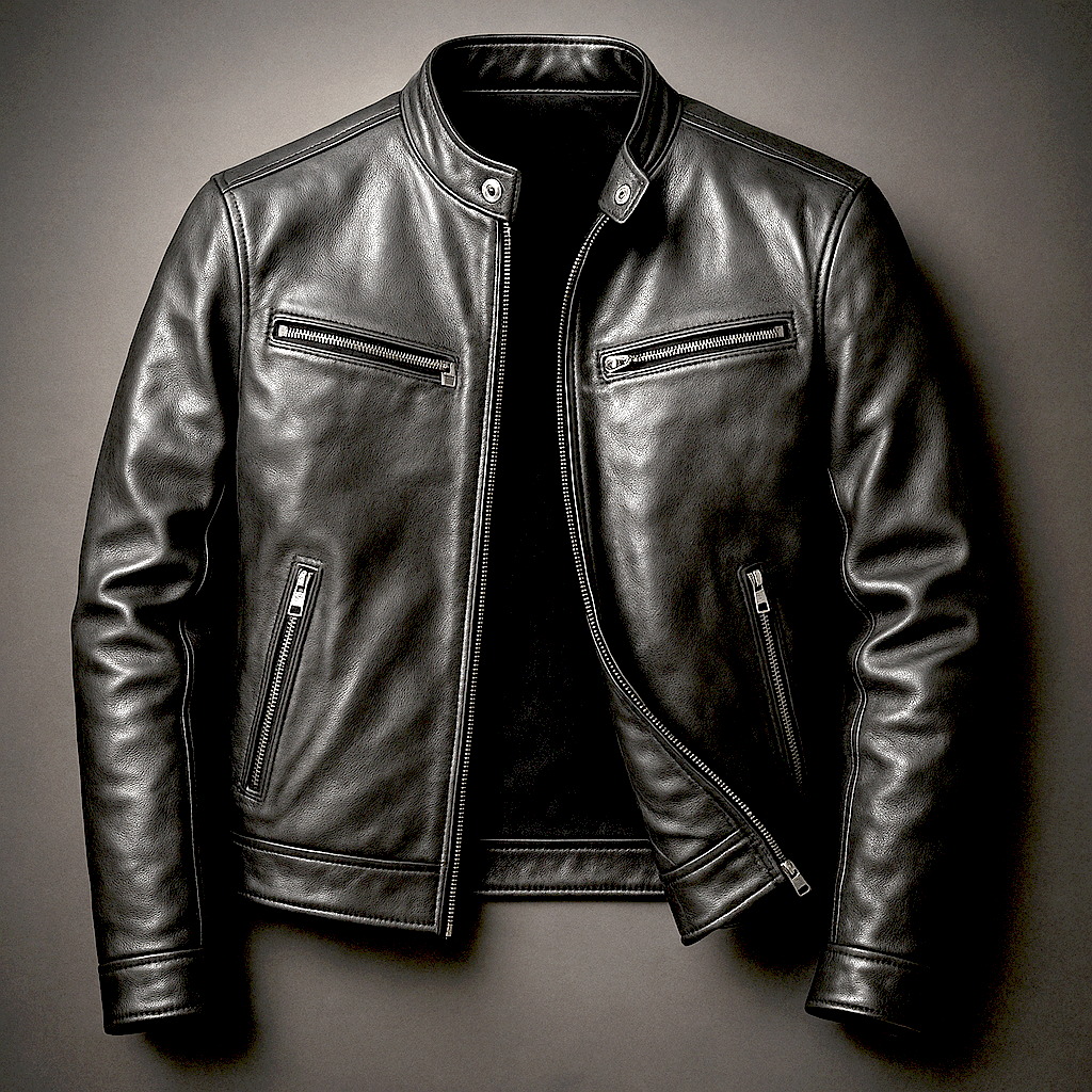 Retro-Lederjacke