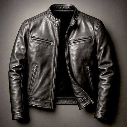 Retro-Lederjacke